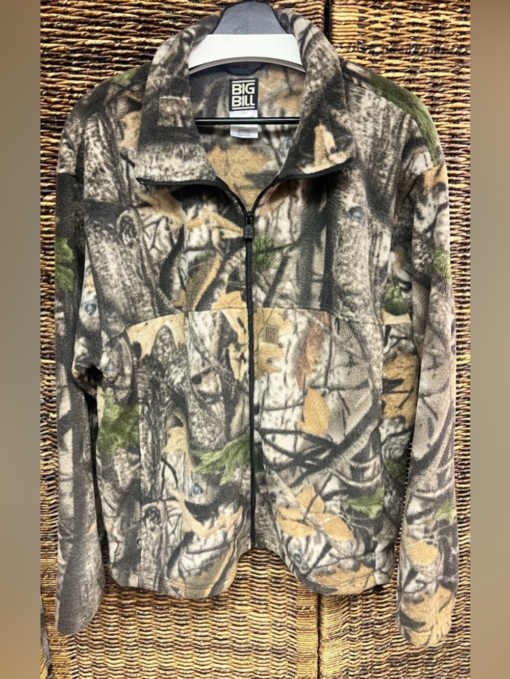 Big Bill Full-Zip Camo Fleece Jacket‎ - Green/Tan/Gray